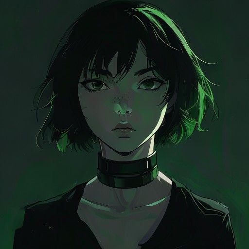 AI-generated portrait of Iris Leal, protagonist of In Falsus
