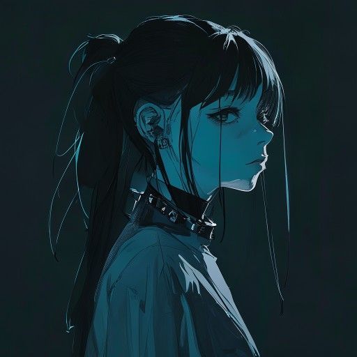 AI-generated portrait of Mei Alder, protagonist of In Falsus