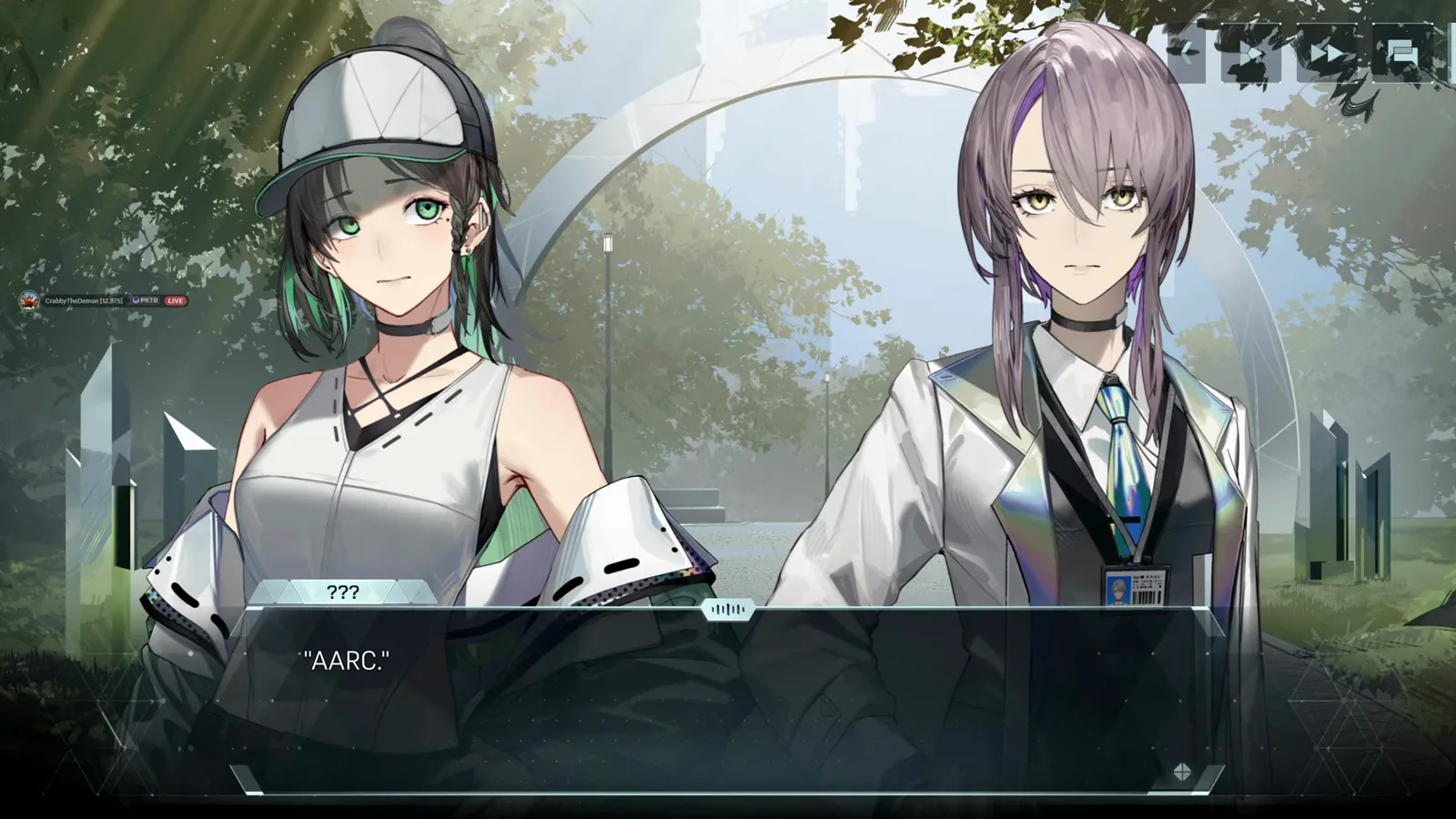 In Falsus Iris timeline scene where Freya Turner reveals herself as an A.A.R.C. adviser and recruits the truant Iris In Falsus Iris timeline scene where Freya Turner reveals herself as an A.A.R.C. adviser and recruits the truant Iris
