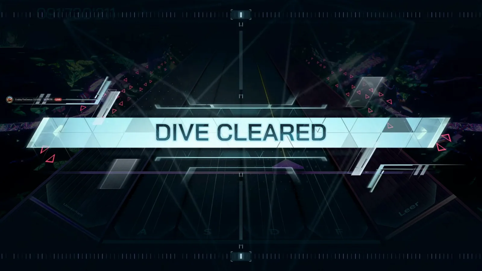 The DIVE CLEARED banner seals a first-entry sightread of Chaoticism Legacy ULT 10 in In Falsus The DIVE CLEARED banner seals a first-entry sightread of Chaoticism Legacy ULT 10 in In Falsus