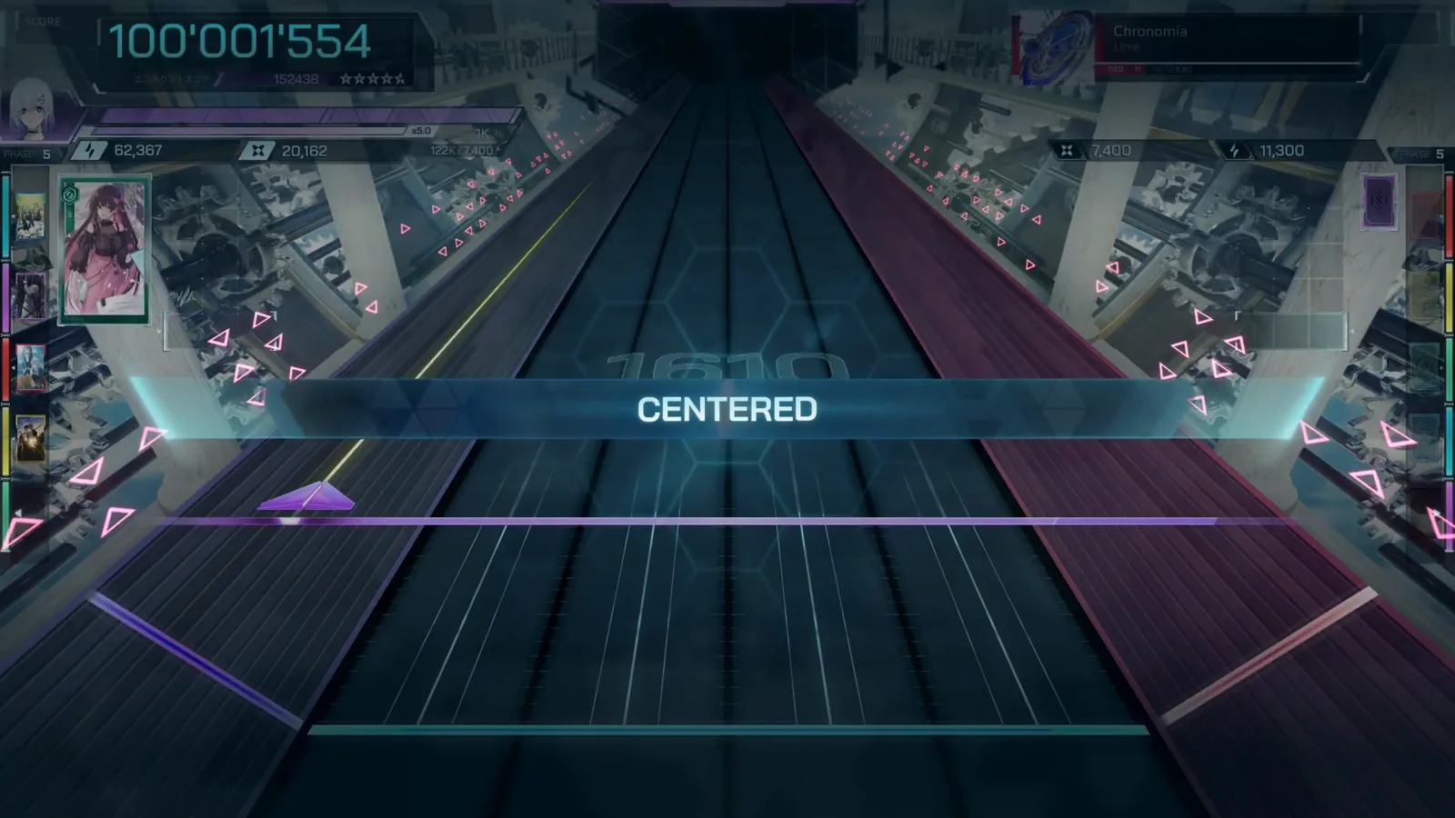 The PERFECT DIVE banner confirms zero NEAR and zero BREAK across all of Chronomia FBD 11 in In Falsus