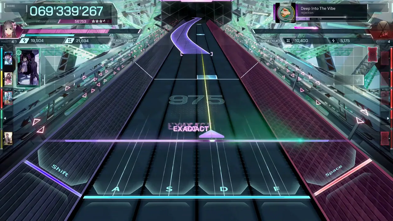 In Falsus Deep Into The Vibe curves a violet hold beam over watermark 975 at 069'339'267