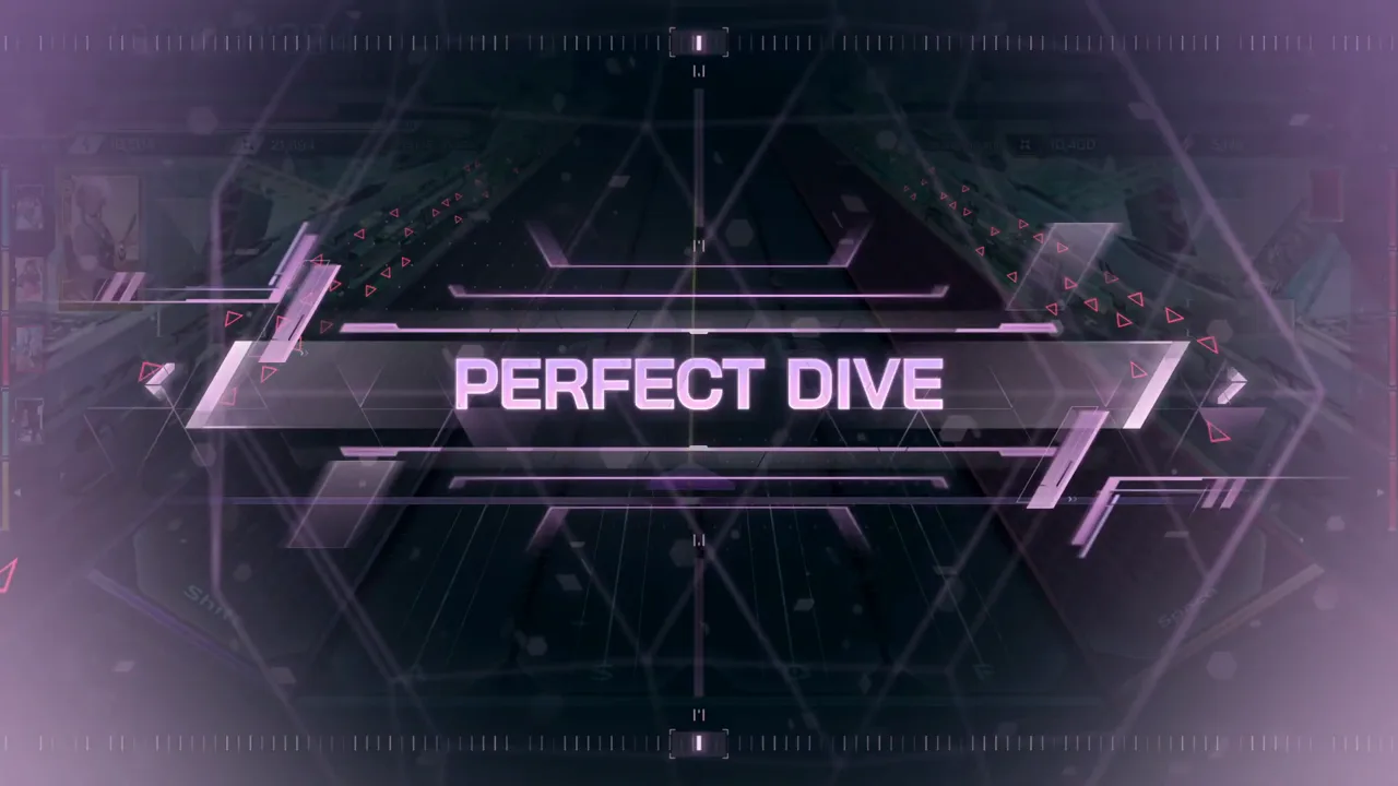 The full-screen PERFECT DIVE splash certifies an all-EXACT run of In Falsus Deep Into The Vibe ULT 10