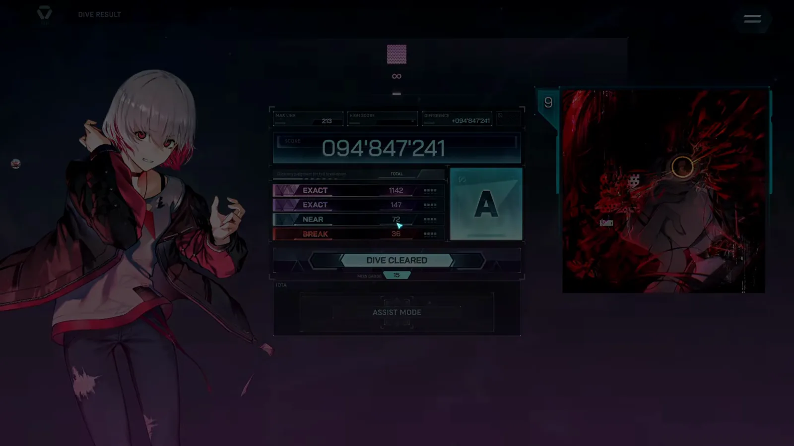 The In Falsus DIVE RESULT card sums the hidden song EVO 9 at 094 847 241 rank A with EXACT 1142 plus 147 The In Falsus DIVE RESULT card sums the hidden song EVO 9 at 094 847 241 rank A with EXACT 1142 plus 147
