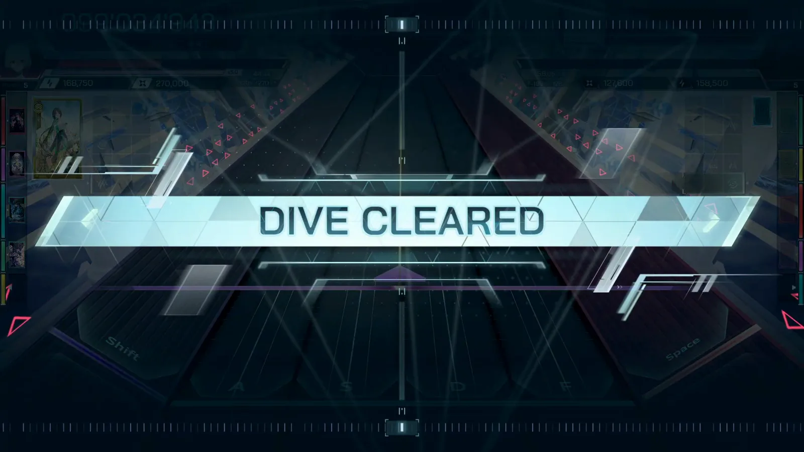 In Falsus DIVE CLEARED banner closing out the final dive of the highest difficulty run In Falsus DIVE CLEARED banner closing out the final dive of the highest difficulty run