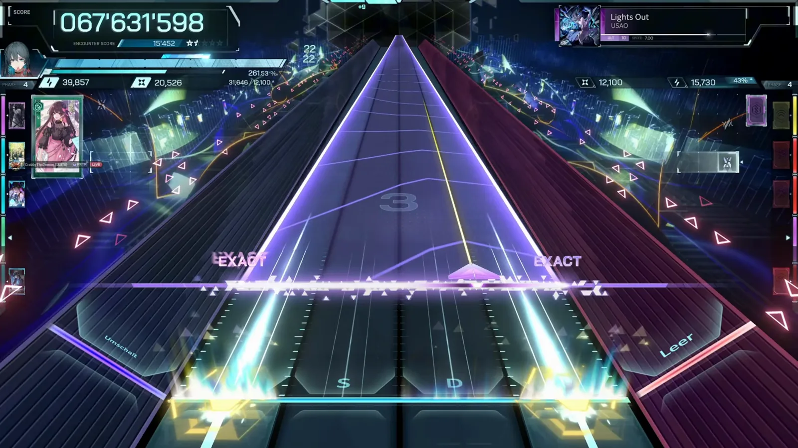 Twin violet triangles converge under EXACT EXACT at 067 631 598 in Lights Out ULT 10 in In Falsus Twin violet triangles converge under EXACT EXACT at 067 631 598 in Lights Out ULT 10 in In Falsus