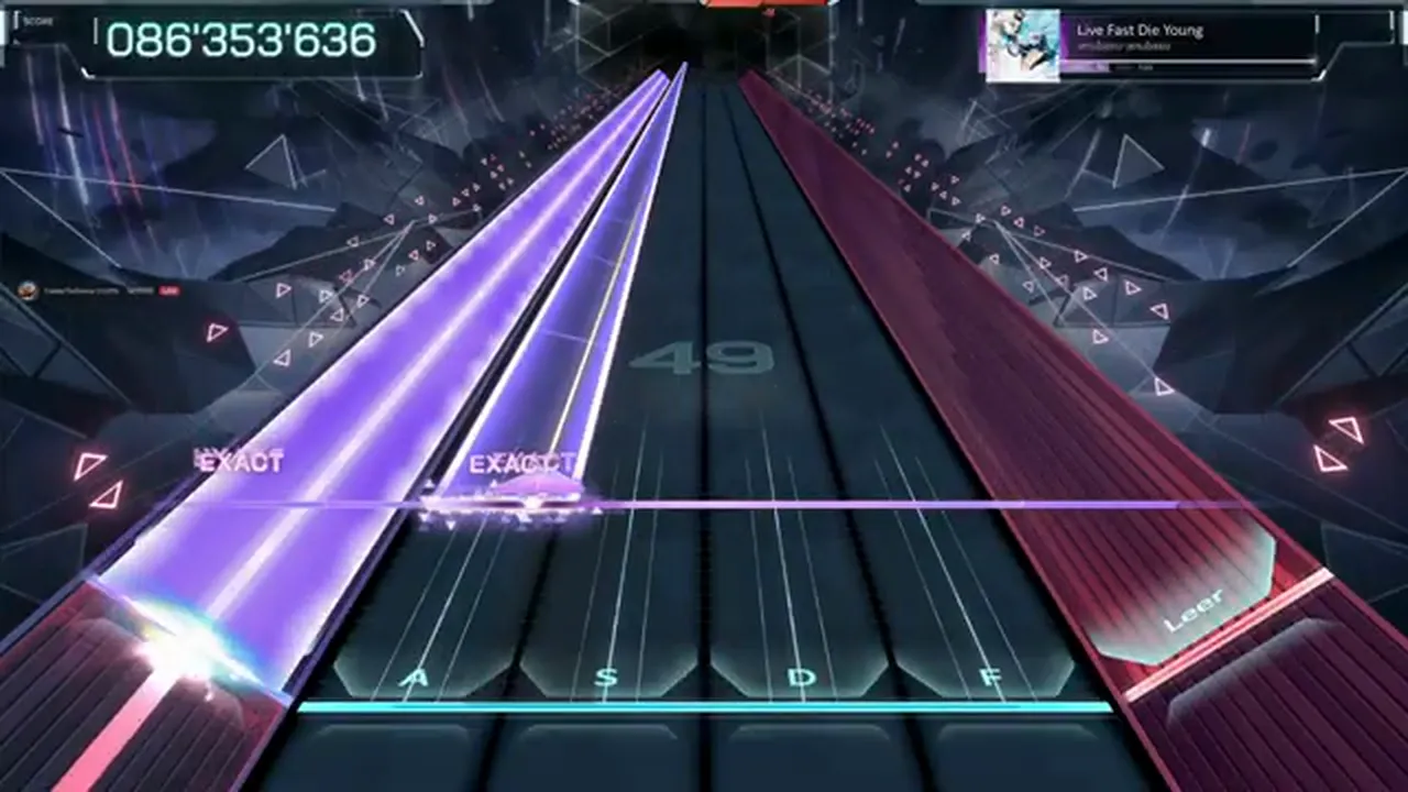 The chain counter reads 49 between twin violet fans at 086'353'636 during the last rebuild in Live Fast Die Young ULT 10