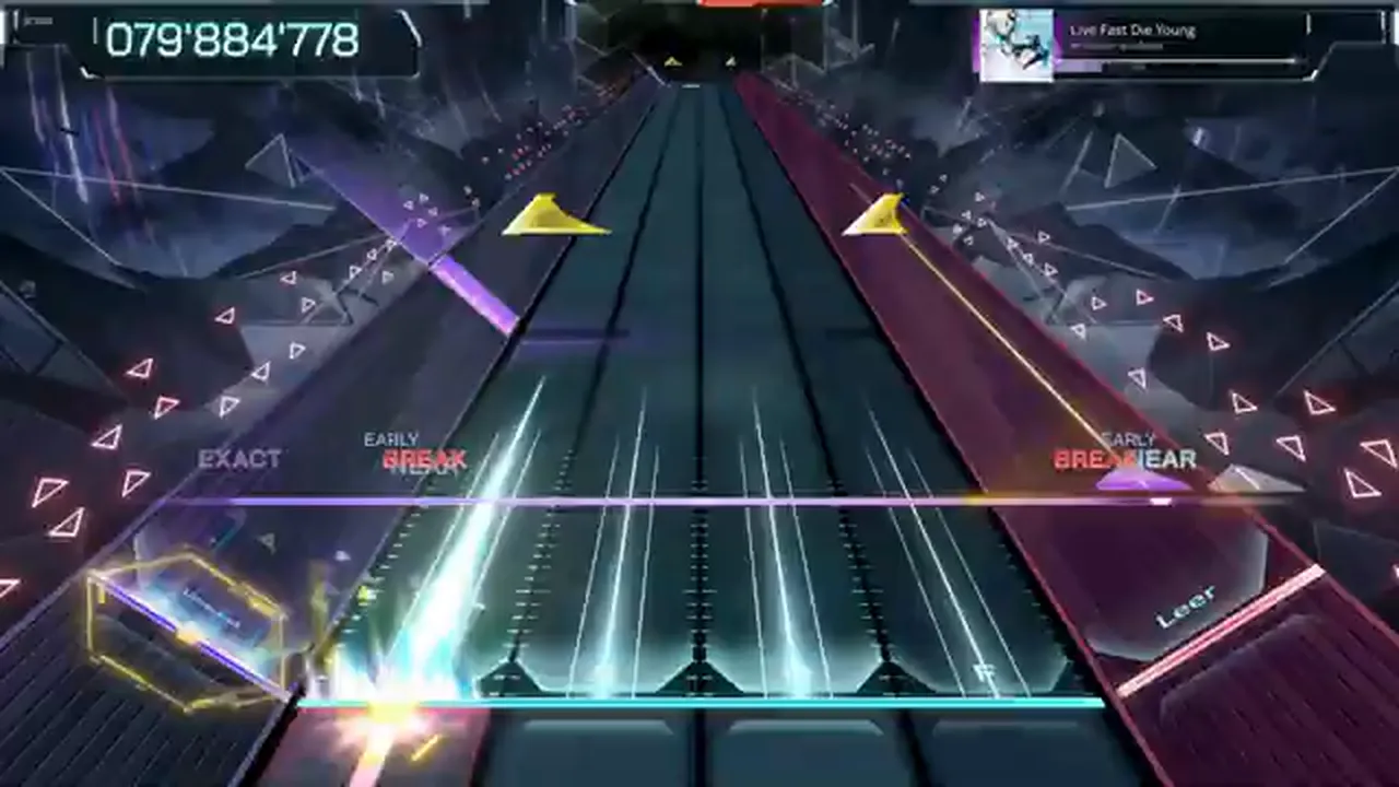 Red BREAK tags interrupt the EXACT string at 079'884'778 while gold holds keep firing in Live Fast Die Young ULT 10