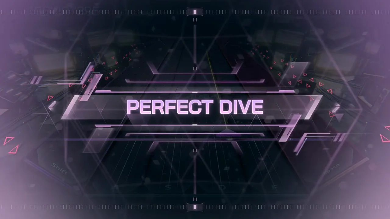 The full-screen PERFECT DIVE banner certifies an all-EXACT run of Lost One's Weeping FBD 11 across the darkened In Falsus field