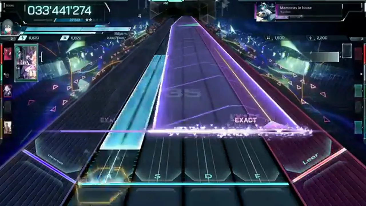 A violet field, a cyan beam and a yellow hold stack one screen at 033'441'274 in Memories in Noise ULT 9 in In Falsus A violet field, a cyan beam and a yellow hold stack one screen at 033'441'274 in Memories in Noise ULT 9 in In Falsus