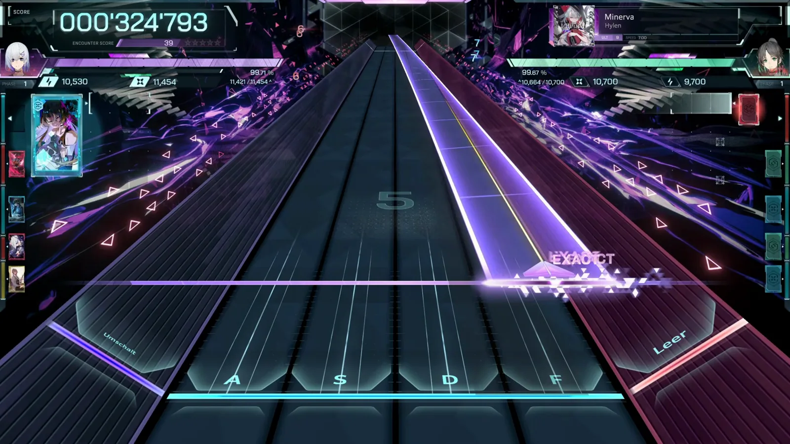 Chain 5 opens Minerva ULT 9 in In Falsus as a violet slab takes its first EXACT at 000'324'793 points Chain 5 opens Minerva ULT 9 in In Falsus as a violet slab takes its first EXACT at 000'324'793 points