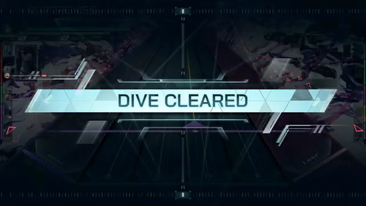 A white DIVE CLEARED banner crosses the darkened My Deadly Sins ULT 9 field in In Falsus