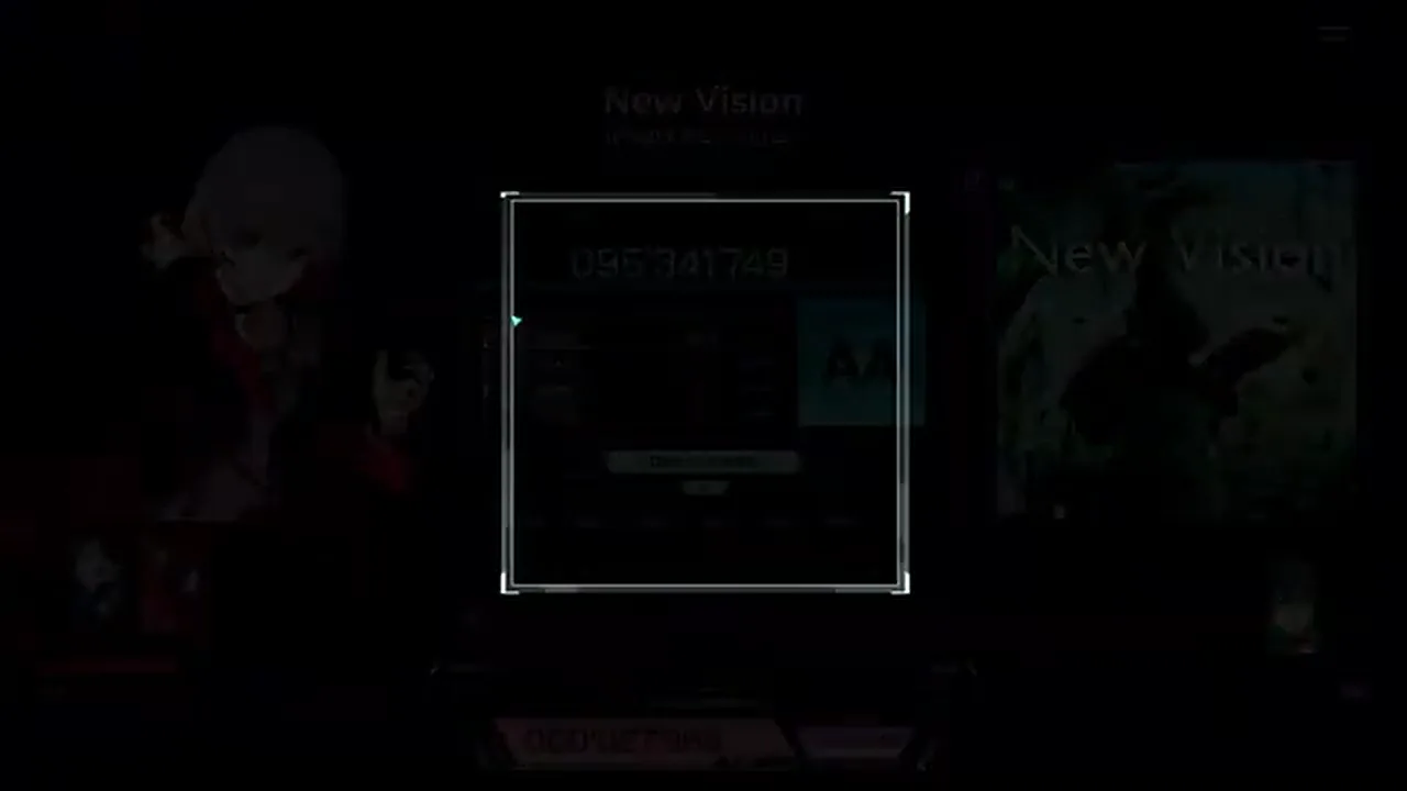 New Vision ULT 9's In Falsus result card settles at 095'341'749 with rank AA lit and the green-red jacket at left New Vision ULT 9's In Falsus result card settles at 095'341'749 with rank AA lit and the green-red jacket at left