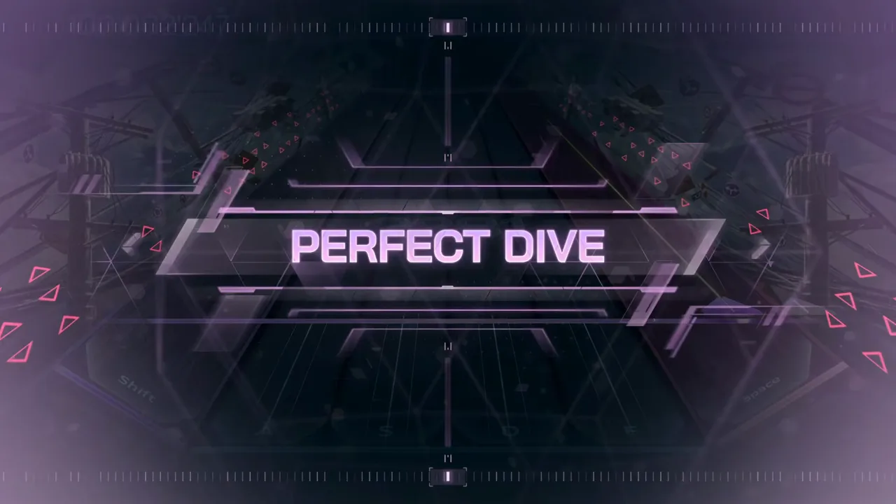 The full-screen PERFECT DIVE banner certifies an all-EXACT clear of Non-breath oblige FBD 12 across the In Falsus field