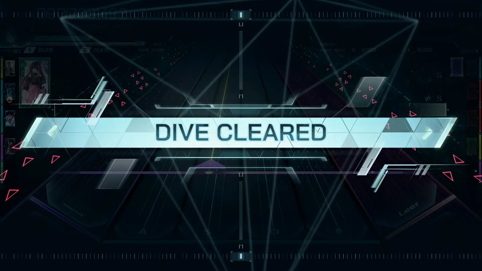 The DIVE CLEARED banner sweeps across the cleared In Falsus field after the Primeval Texture FBD 10 final note The DIVE CLEARED banner sweeps across the cleared In Falsus field after the Primeval Texture FBD 10 final note