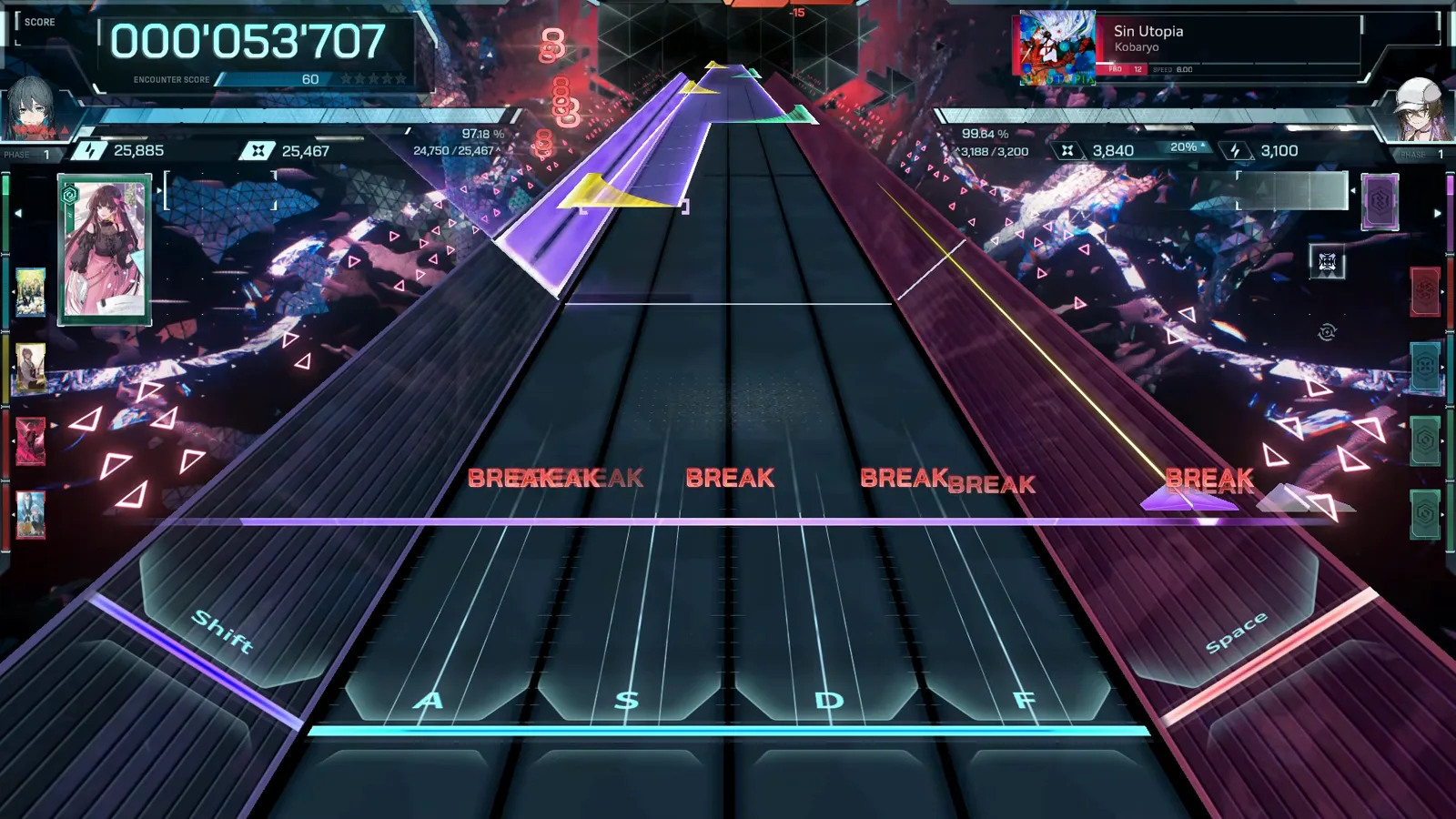 In Falsus chart preview of Sin Utopia FBD 12 with six red BREAK tags lined up across all six lanes as scoring opens In Falsus chart preview of Sin Utopia FBD 12 with six red BREAK tags lined up across all six lanes as scoring opens