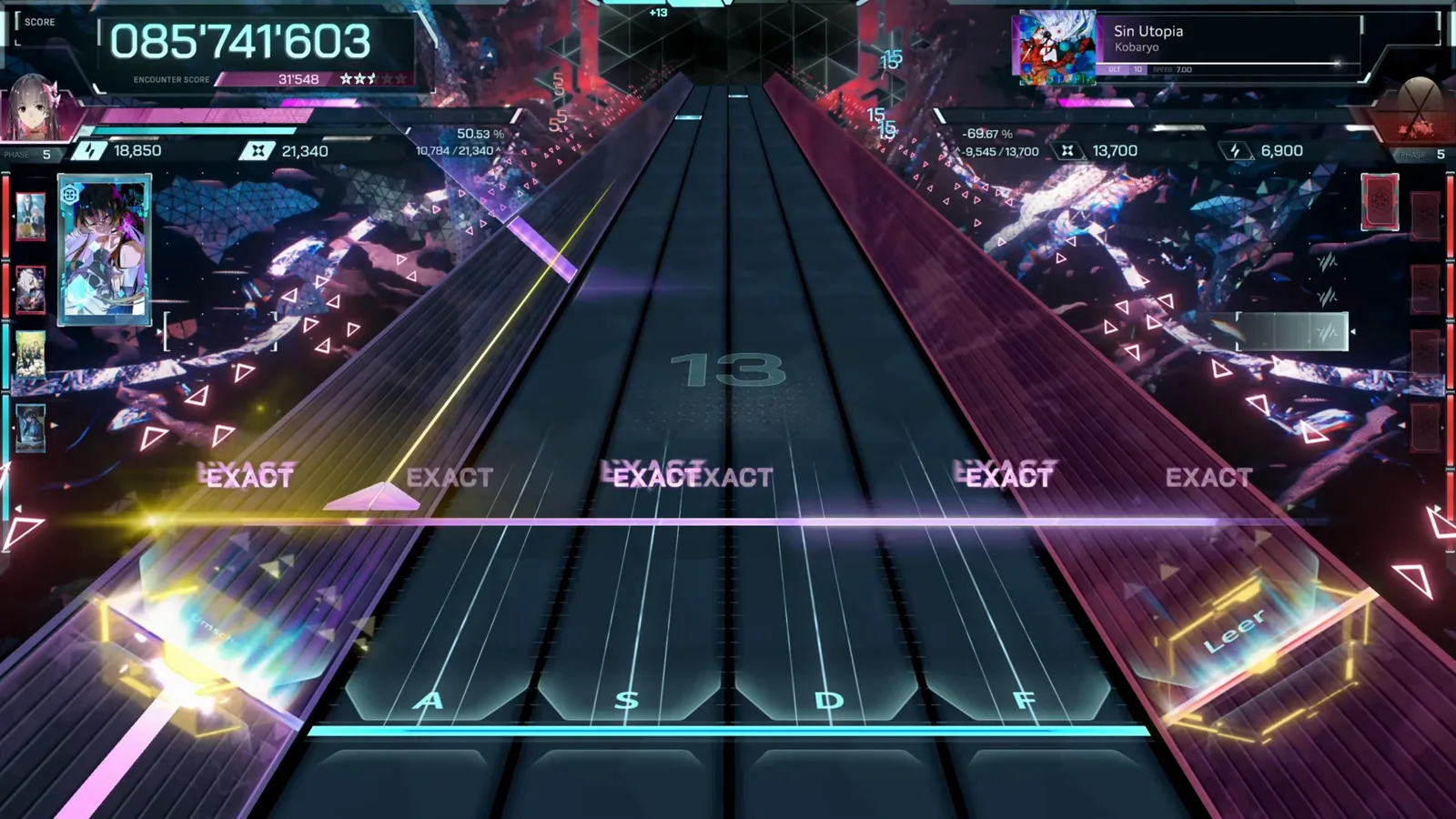 In Falsus gameplay of Sin Utopia ULT 10 printing EXACT judgments across every lane at 085'741'603, stars rising In Falsus gameplay of Sin Utopia ULT 10 printing EXACT judgments across every lane at 085'741'603, stars rising