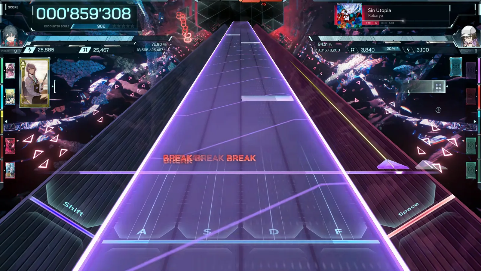 In Falsus chart preview of Sin Utopia FBD 12 with a violet twin slab flooding the middle lanes above three BREAK tags In Falsus chart preview of Sin Utopia FBD 12 with a violet twin slab flooding the middle lanes above three BREAK tags