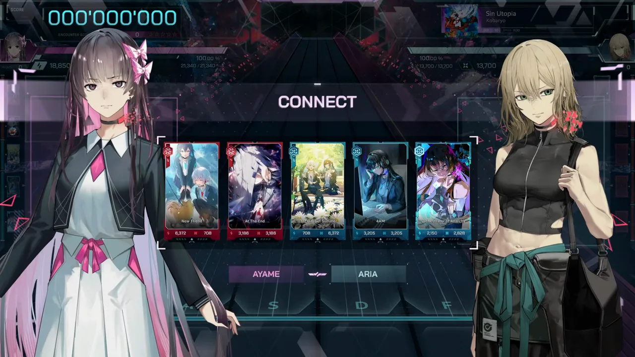 The In Falsus CONNECT gate seats AYAME against ARIA over a five-card deck at 000'000'000 before Sin Utopia ULT 10 The In Falsus CONNECT gate seats AYAME against ARIA over a five-card deck at 000'000'000 before Sin Utopia ULT 10