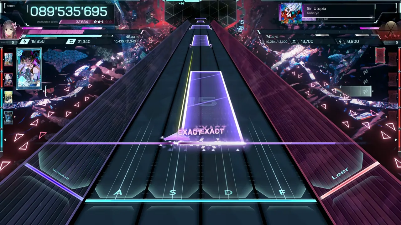 A violet slab and a crimson wall bracket EXACT calls at 089'535'695 in the late In Falsus chart of Sin Utopia ULT 10 A violet slab and a crimson wall bracket EXACT calls at 089'535'695 in the late In Falsus chart of Sin Utopia ULT 10