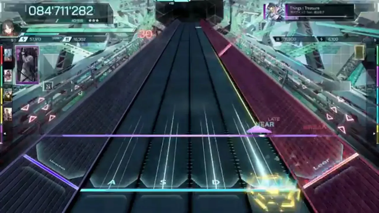 Flick bursts stack over a yellow hold at 084’711’282 as Things I Treasure ULT 9 enters its final push in In Falsus
