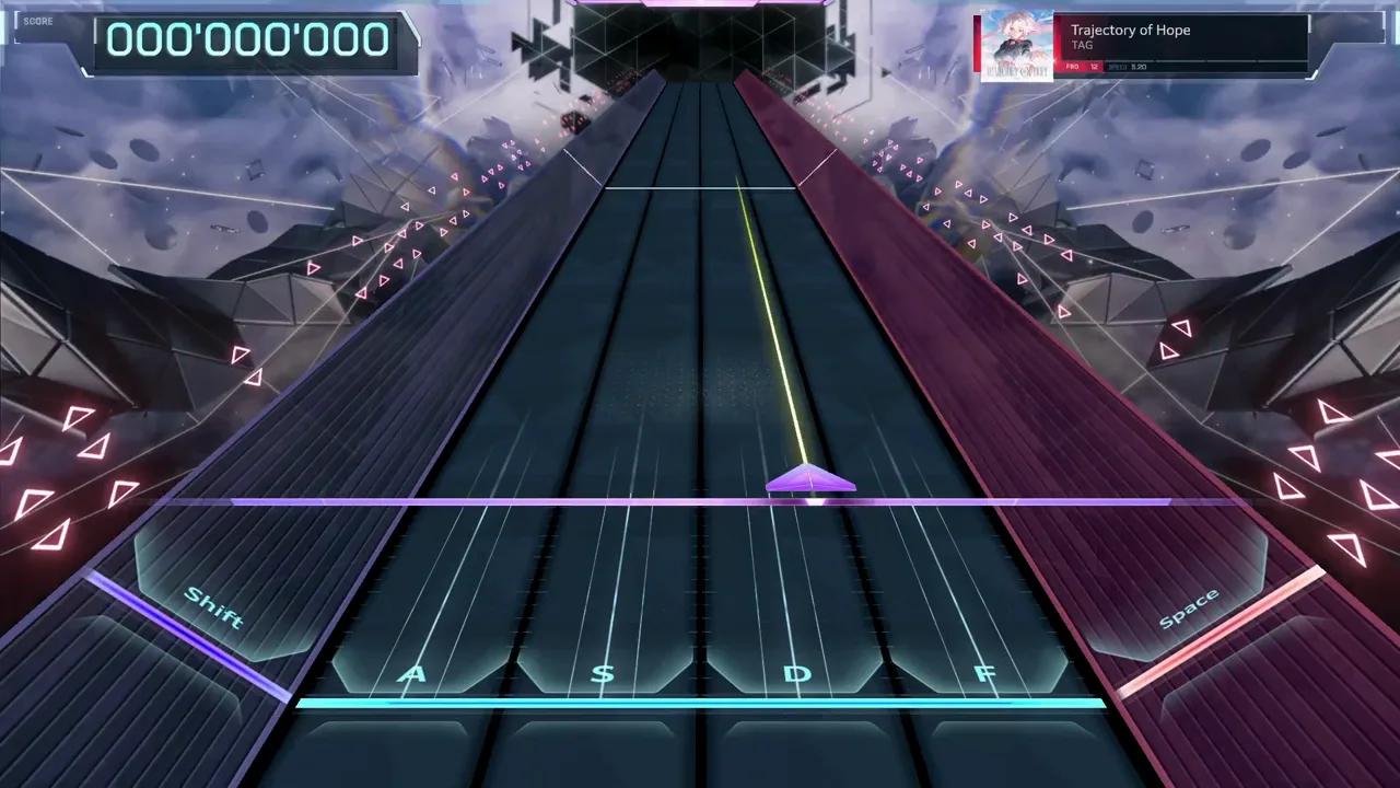 In Falsus opens the Trajectory of Hope FBD 12 run at 000'000'000, the song chip reading FBD 12 and SPEED 5.20 In Falsus opens the Trajectory of Hope FBD 12 run at 000'000'000, the song chip reading FBD 12 and SPEED 5.20