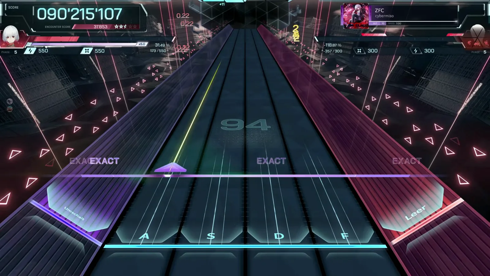Combo 94 rides a violet press at 090 215 107 in the closing seconds of ZFC ULT 10 in In Falsus